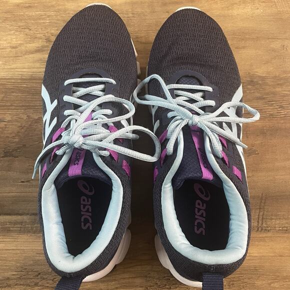 ASICS GEL-Quantum 90 Women’s Running Shoes Size 8.5 1022A115 Blue White - Picture 4 of 8